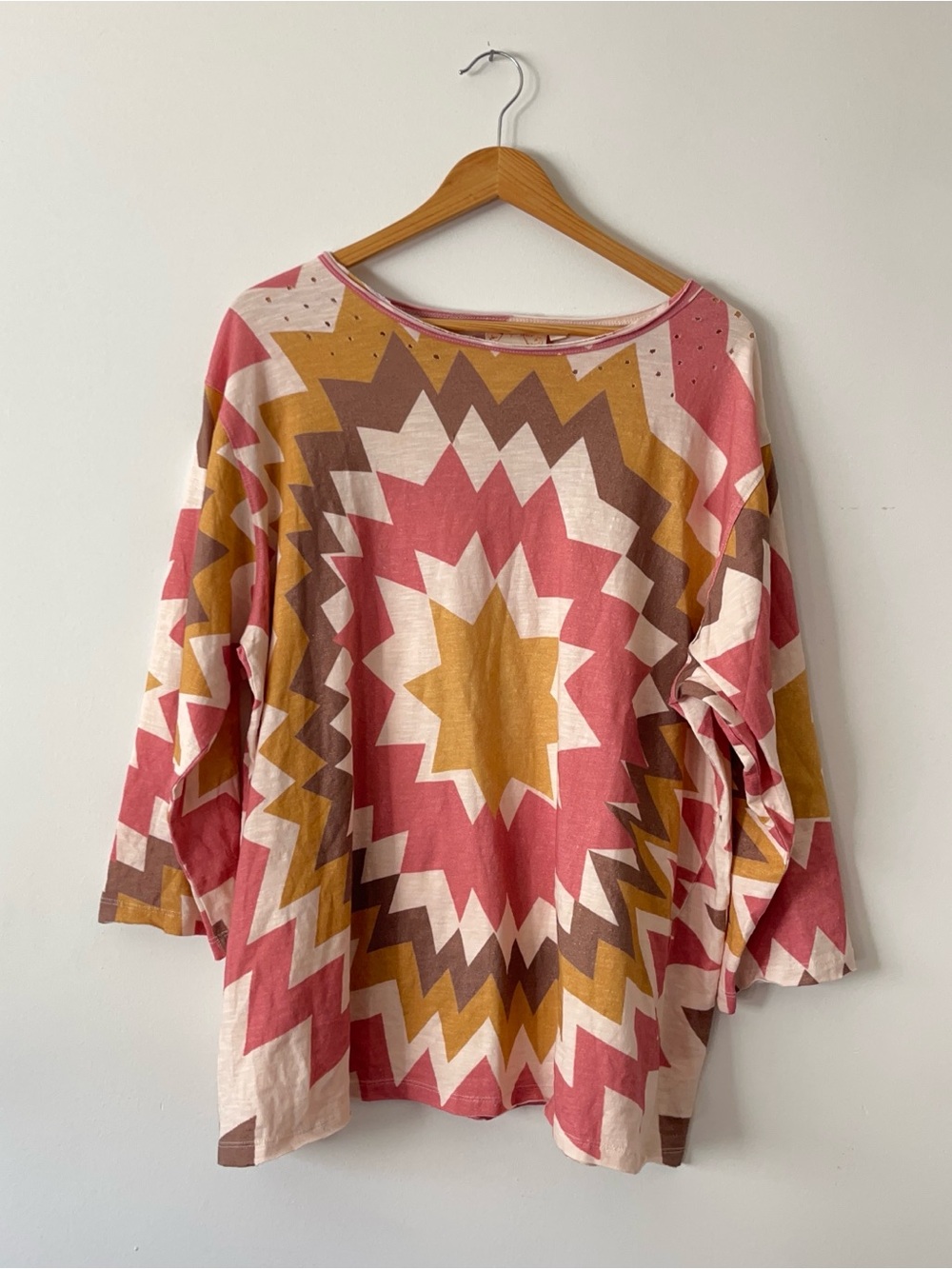 Boho Starburst Oversized Cotton Tee